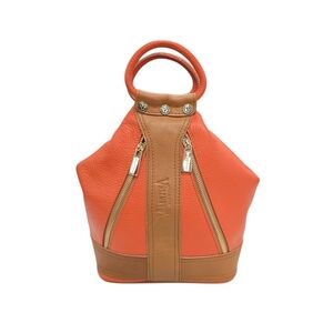 Valentina Orange and Tan Women's Bag